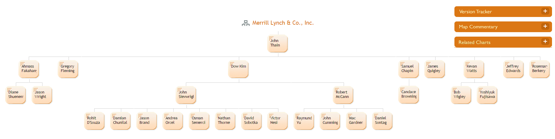 Merrill Lynch Organizational Chart